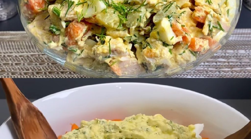 Längst vergessener Salat, aber sehr lecker aus einfachen Produkten! Keine Mayonnaise