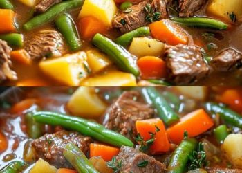 Rindfleischsuppe mit Gemüse