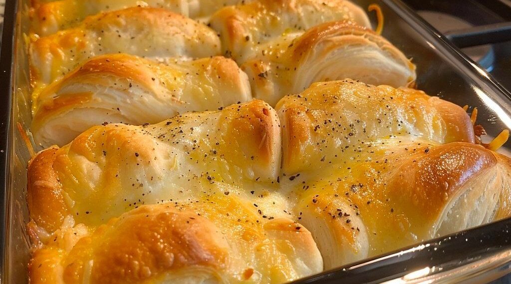 Auflauf mit Hühnchen und Bubble Biscuit