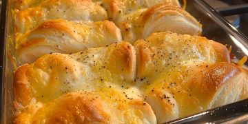Auflauf mit Hühnchen und Bubble Biscuit