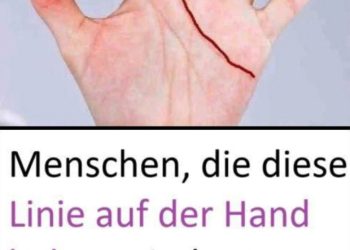 Menschen, die diese Linie auf der Hand haben, sind etwas ganz Besonderes