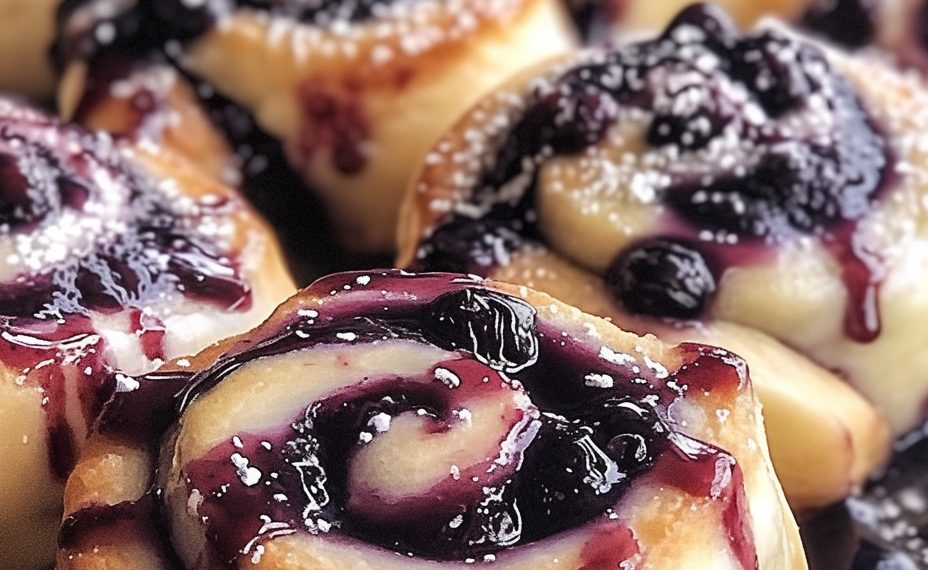 Blaubeer-Cheesecake-Rollen 🫐