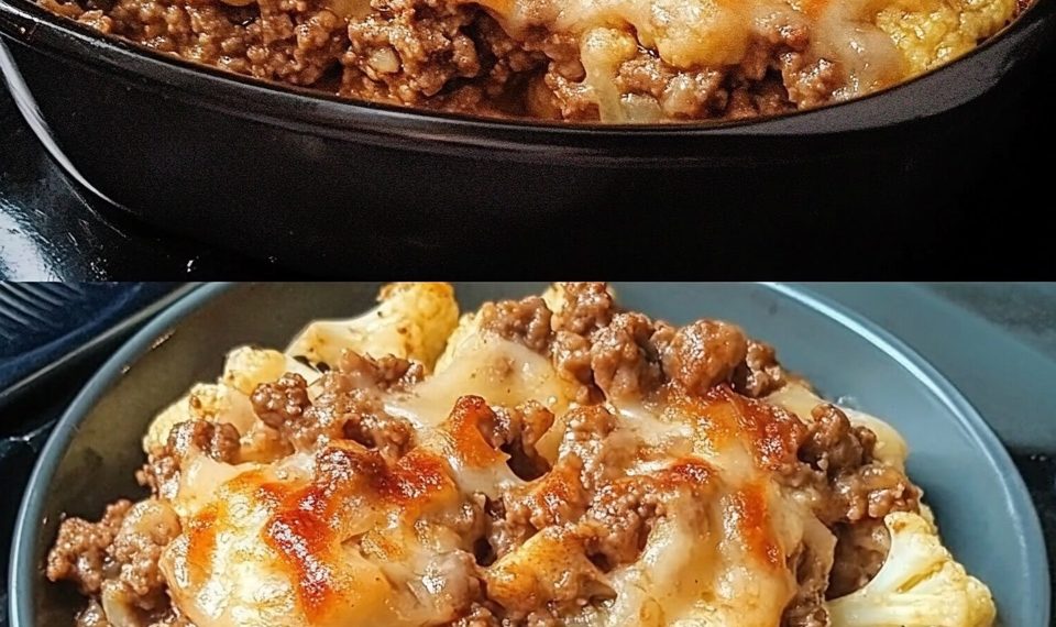 Blumenkohl mit Hackfleisch, wahnsinnig lecker