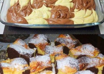 Tag und Nacht Kuchen in 10 Minuten im Ofen