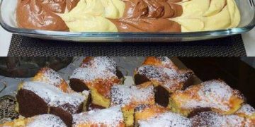 Tag und Nacht Kuchen in 10 Minuten im Ofen