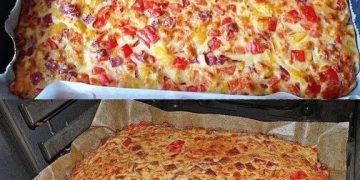 Schüttelpizza ein Blitzrezept, backe ich jeder Woche