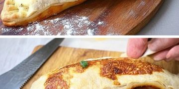 Calzone mit Blätterteig