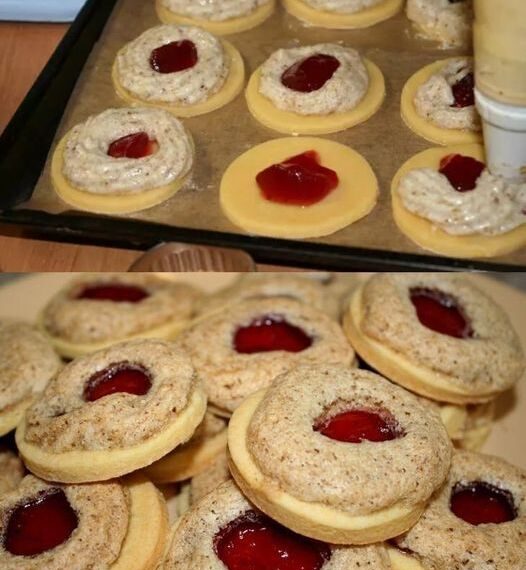 Fantastische Kekse mit Wallnuss Schnee