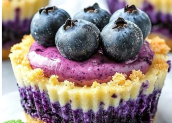 Mini Heidelbeer-Käsekuchen