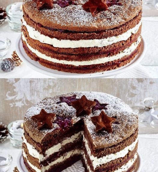 Weihnachtliche Schokotorte, Highlight auf jeder Weihnachtstafel