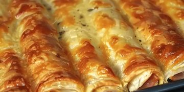 BLÄTTERTEIG Leckeres SCHINKEN KÄSE STANGEN