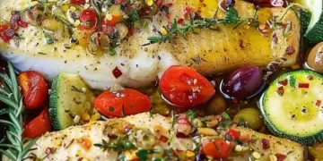 Einfacher Mediterraner Gebackener Fisch