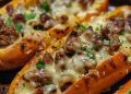 Philly Cheesesteak Knoblauchbrot