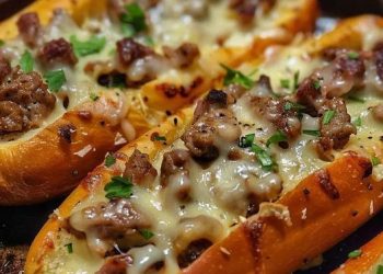Philly Cheesesteak Knoblauchbrot