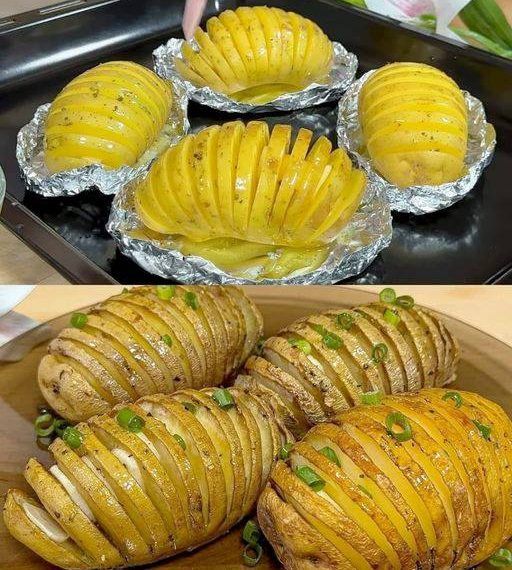 Ofenkartoffeln mit Knoblauch und Kräutern