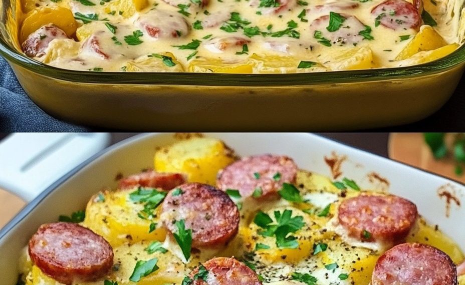 Wooow bereite ich mindestens 2x die Woche, Kartoffel-Gratin mit Würstchen