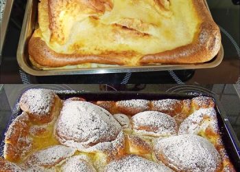 Das backe ich regelmäßig, Ofenpfannkuchen in 3 Minuten im Backofen 