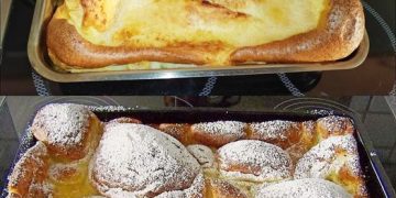Das backe ich regelmäßig, Ofenpfannkuchen in 3 Minuten im Backofen 