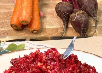 Süße und herzhafte Rote-Bete-Karotten-Pfanne