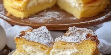 Polnischer Puddingkuchen mit 1 Packung Vanillepudding ein Traum