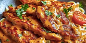 Schnitzelstreifen in 20 Minuten auf dem Tisch