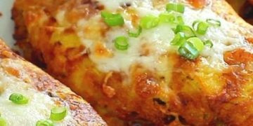 Knusprige Kartoffeln mit einer saftigen Füllung