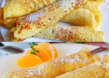 3 Minuten Ungarische Palatschinken mit 250 ml Mineralwasser 