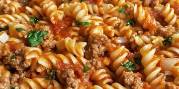 Nudelauflauf mit Hackfleisch 