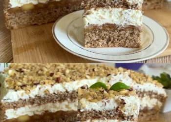 KUCHEN MIT ÄPFELN UND WALNÜSSEN: Besser als jeder Kuchen, den Sie probiert haben, und es ist schwer zu sagen, ob er besser riecht oder schmeckt.