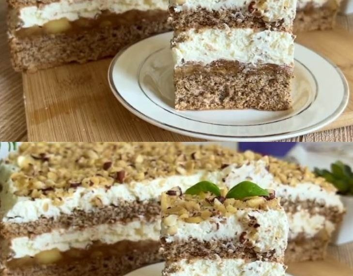 KUCHEN MIT ÄPFELN UND WALNÜSSEN: Besser als jeder Kuchen, den Sie probiert haben, und es ist schwer zu sagen, ob er besser riecht oder schmeckt.