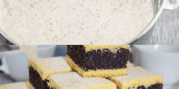 Omas Mohnkuchen, bereite ich mindestens einmal im Monat