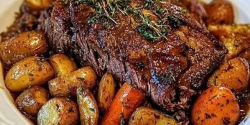 WÜRDEST DU DIESEN SCHMORBRATEN MIT KAROTTEN UND KARTOFFELN ESSEN? 
