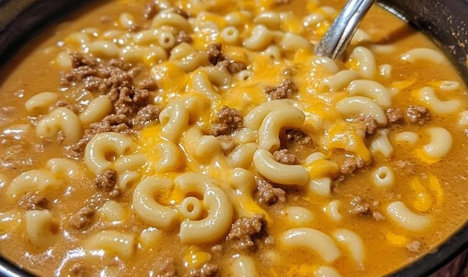 Vol llecker, Makkaroni Cheeseburger Suppe mit Suchtpotenzial