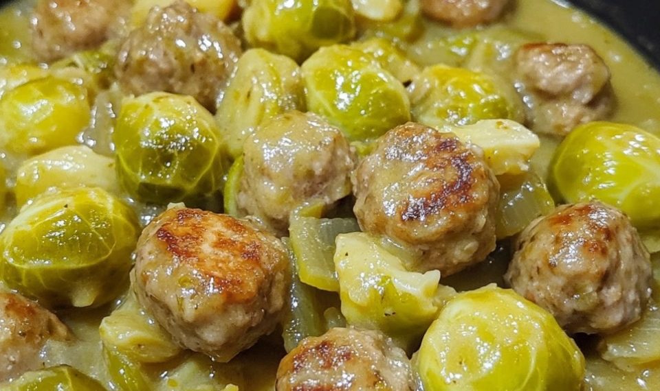 Herzhaft und gesund: Rosenkohleintopf mit Hackbällchen