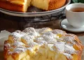 Apfelkuchen mit Vanillepudding
