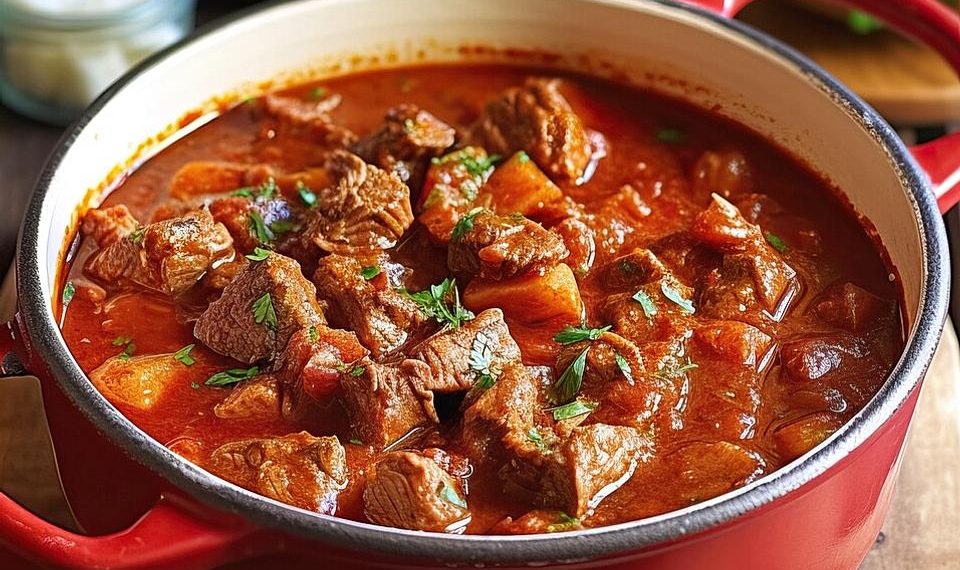 Original Ungarisches Gulasch, ich kann nie genug haben