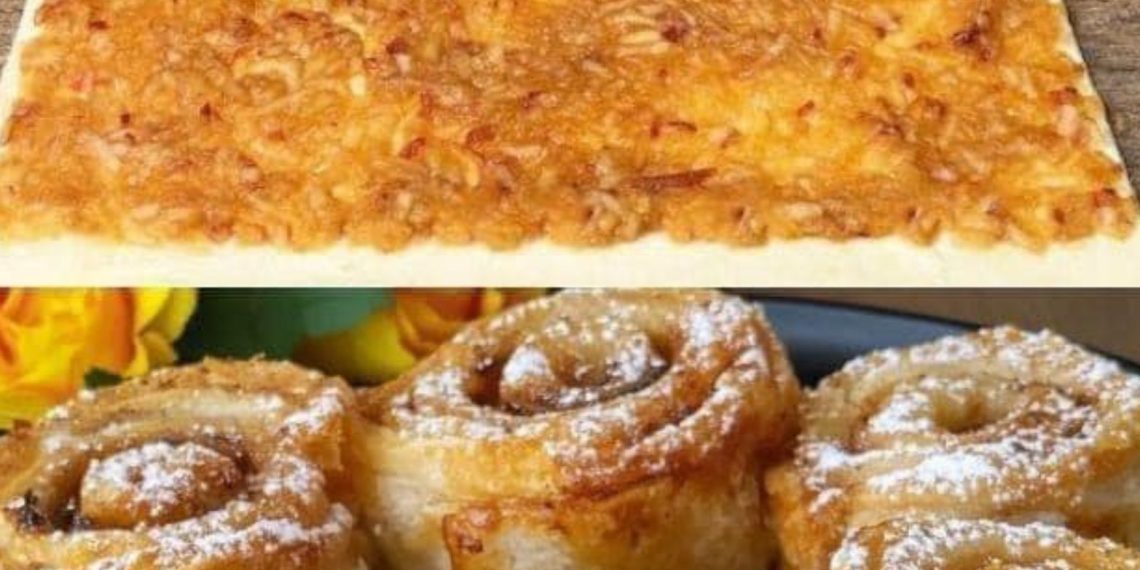 Schneller Apfelkuchen aus Blätterteig: Ein Dessert, das in 10 Minuten fertig ist!