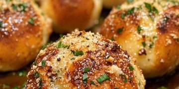 Knoblauchbrot-Fleischbällchen-Bombs