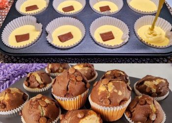 Es ist sooo lecker, Muffins in 3 Minuten bereit für den Ofen!