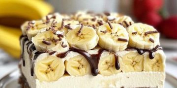 Bananensplit Torte ohne Backen