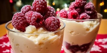 Schneegestöber mit weißer Schokolade
