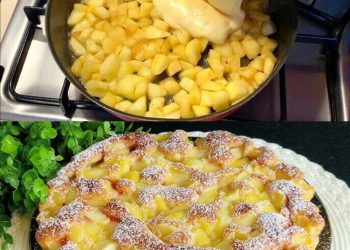 Apfelkuchen mit nur 3 Äpfel und in 10 Minuten, macht mich verrückt!