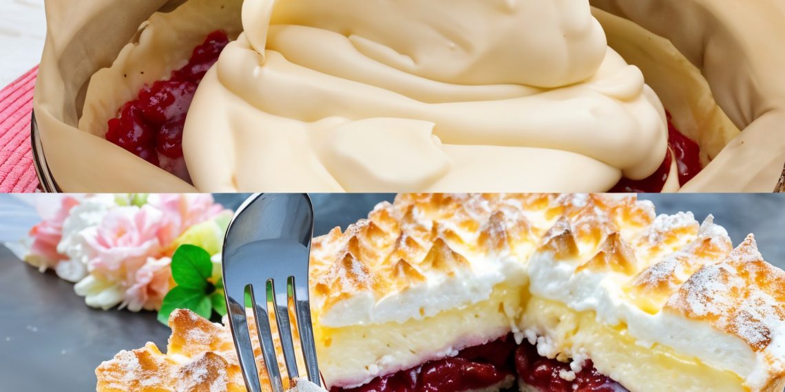 Himmelstorte mit 1 Glas Sauerkirschen in 30 Minuten im Ofen gebacken