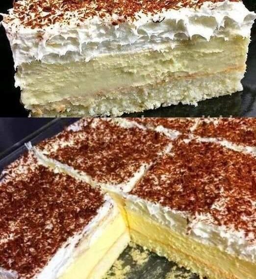 Vanillecreme Kuchen ohne Backen mit 2 Packung Puddingpulver 