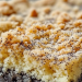 Saftiger Mohnkuchen mit Streusel vom Blech