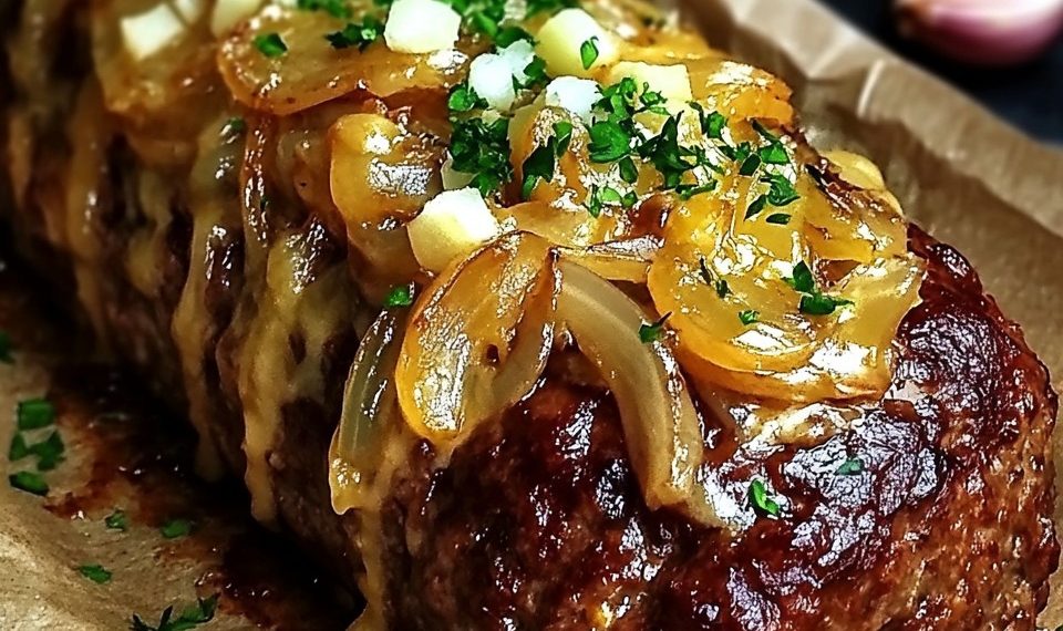 Französisches Zwiebelhackbraten