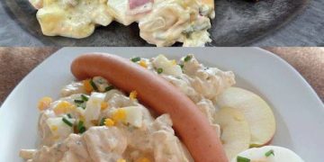 Kartoffelsalat und Würstchen