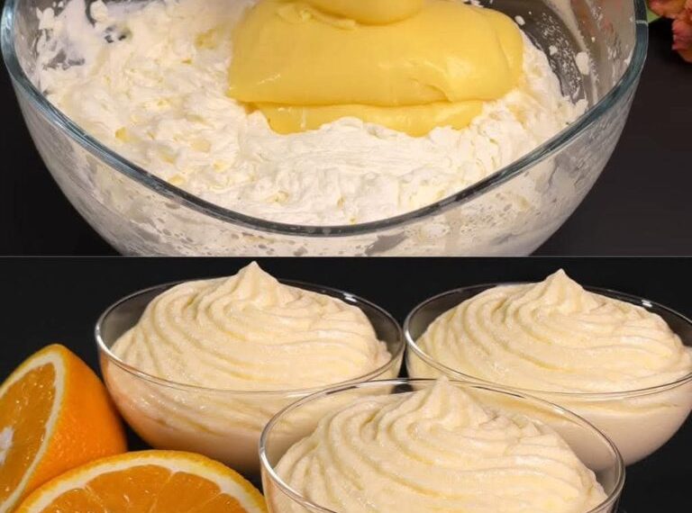 Mascarpone und Orangenpudding