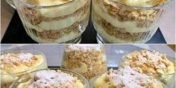 Wenn ich faul bin, mache ich immer dieses Dessert. Napoleon im Glas Sie müssen sich nur die Finger lecken. In 2 Minuten gegessen