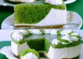 Erfrischende ohne Backen Kiwi Torte mit Frischkäse